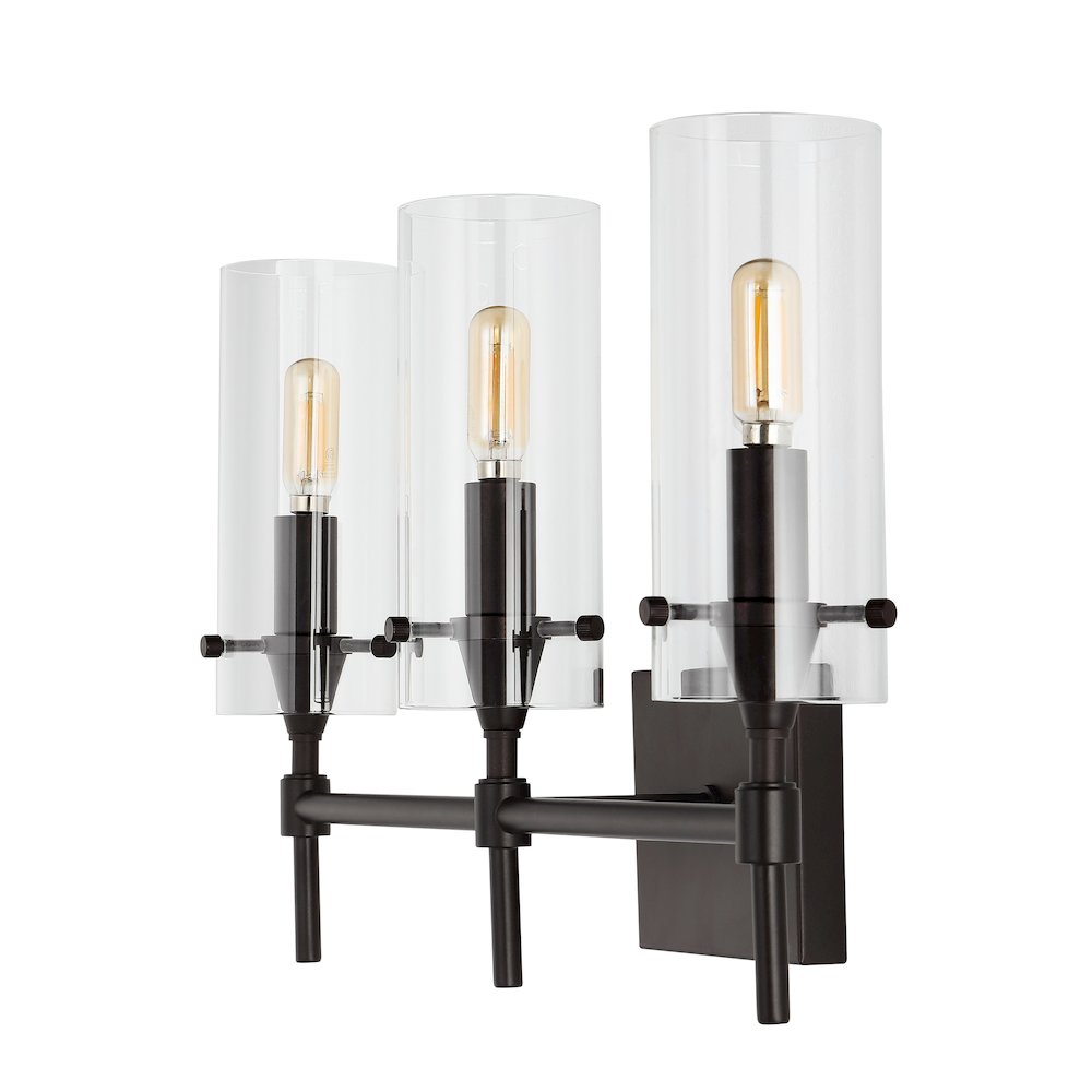 Cato Bohemian Farmhouse Iron/Glass Led Vanity. Picture 2