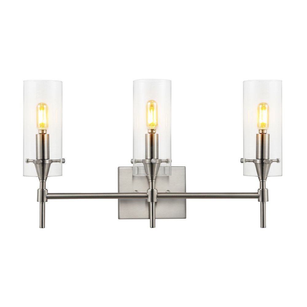 Cato Bohemian Farmhouse Iron/Glass Led Vanity. Picture 1