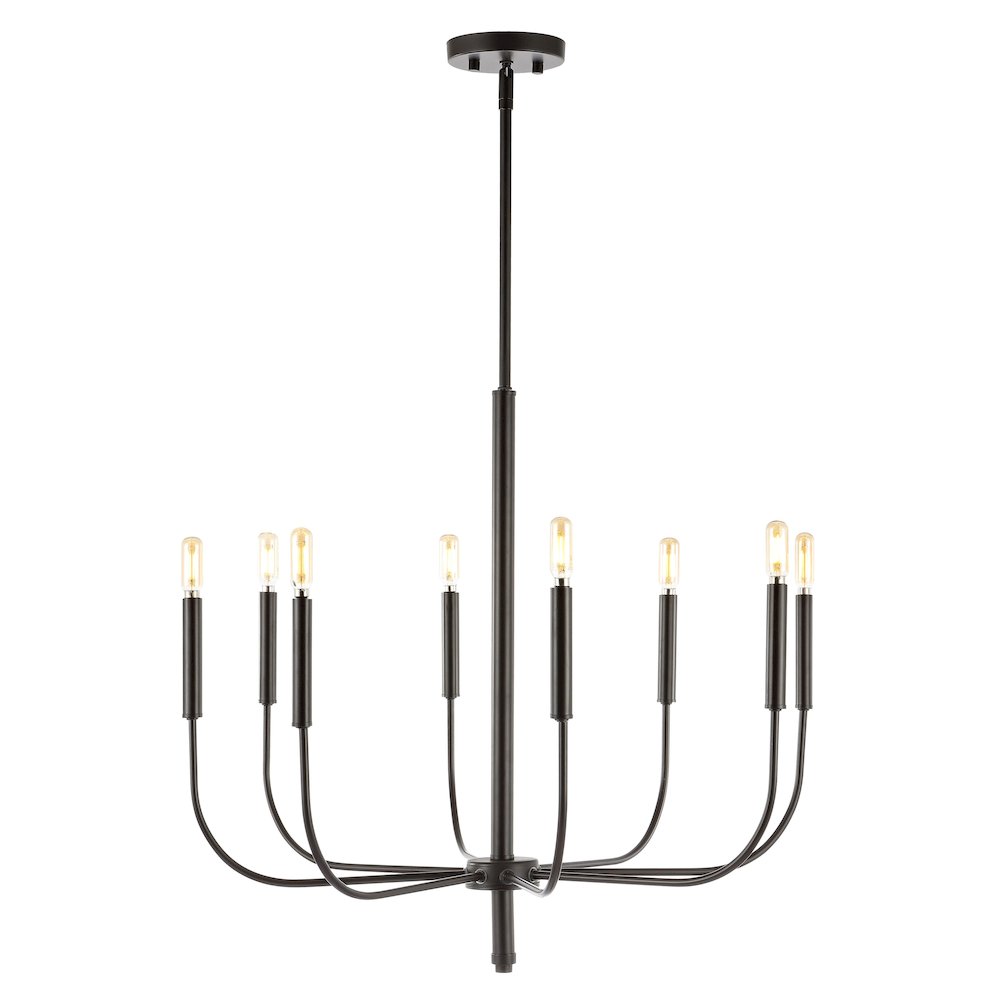 Amoros Modern Mid Century Iron Led Chandelier. Picture 5