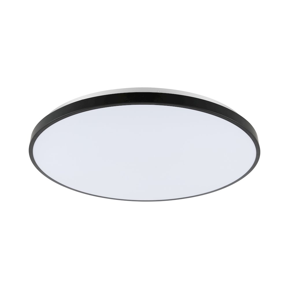 Astrid 1-Light Modern Minimalist Iron Circle Integrated Led Flush Mount. Picture 3