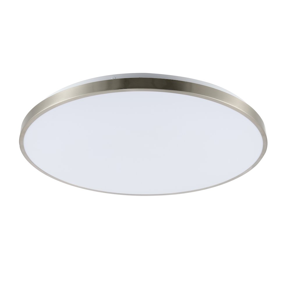 Astrid 1-Light Modern Minimalist Iron Circle Integrated Led Flush Mount. Picture 3