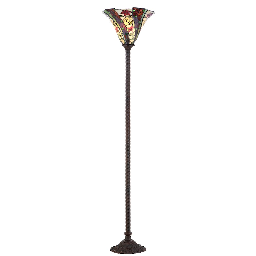 Williams Tiffany Style Torchiere Led Floor Lamp. Picture 1