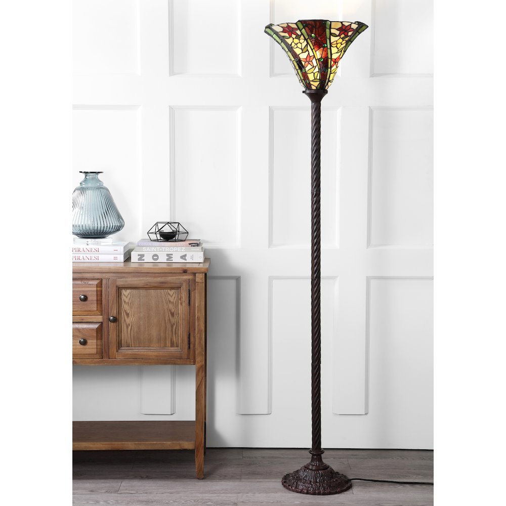 Williams Tiffany Style Torchiere Led Floor Lamp. Picture 5
