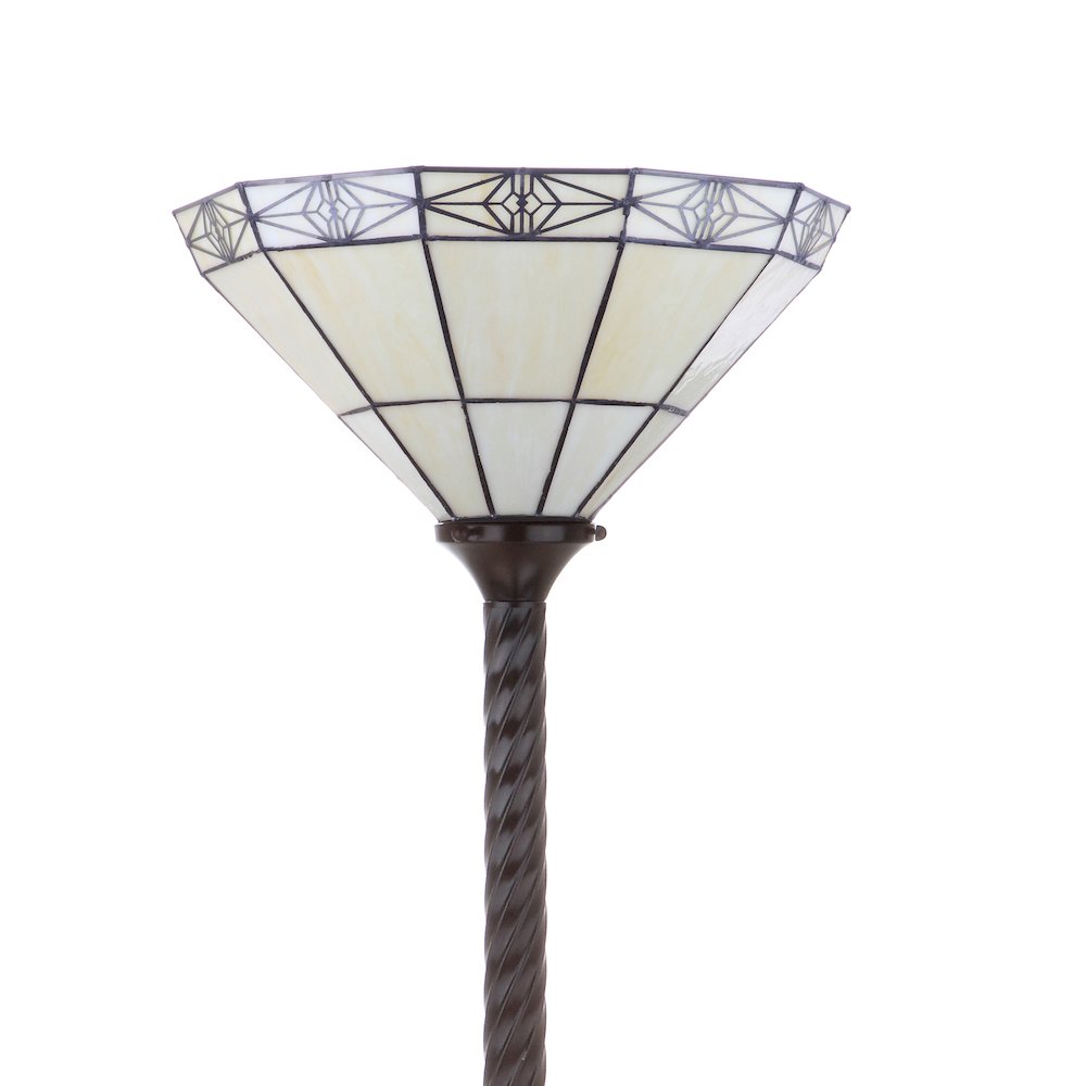 Moore Tiffany Style Torchiere Led Floor Lamp. Picture 8