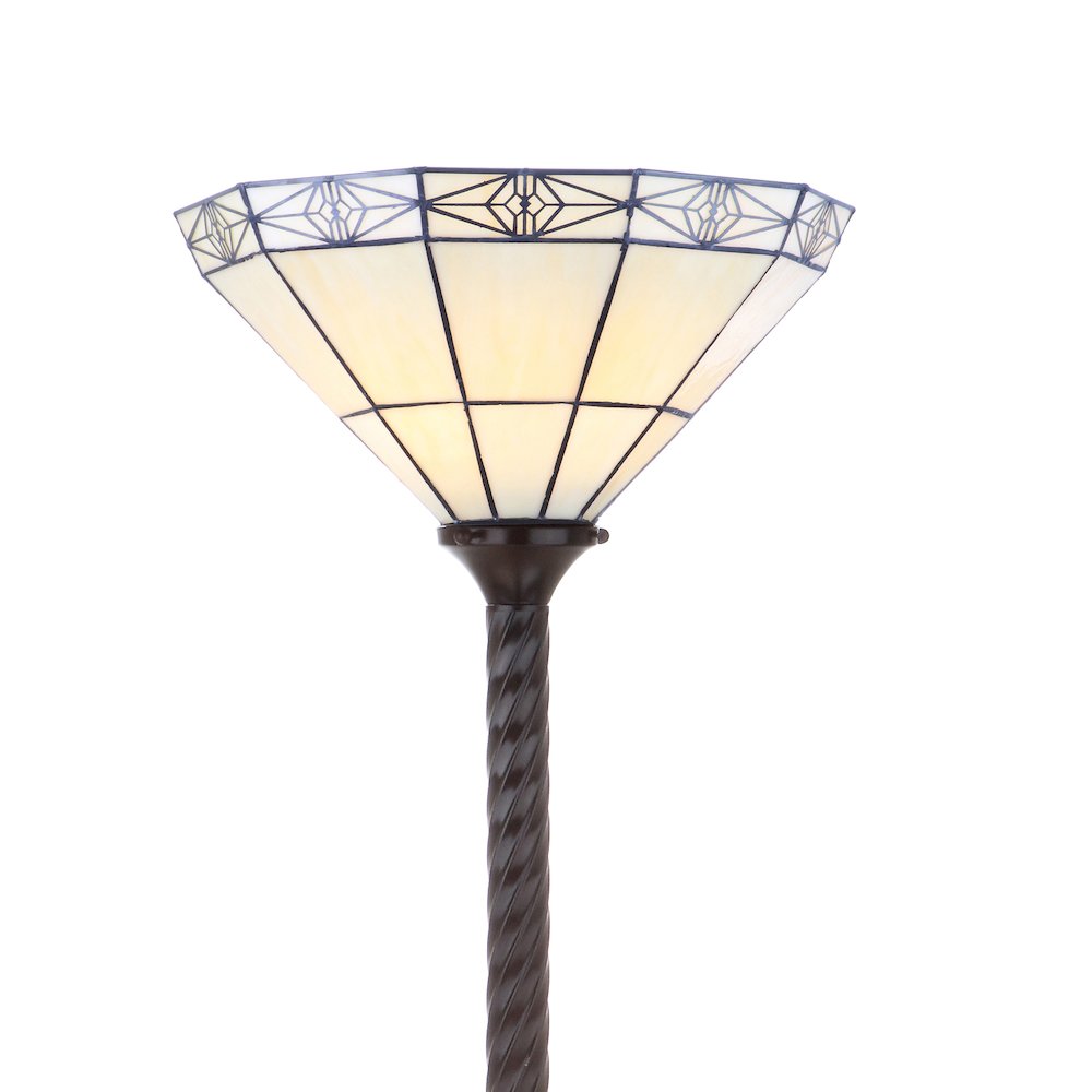 Moore Tiffany Style Torchiere Led Floor Lamp. Picture 7