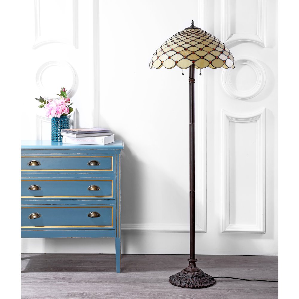 Lee Tiffany Style Led Floor Lamp. Picture 6