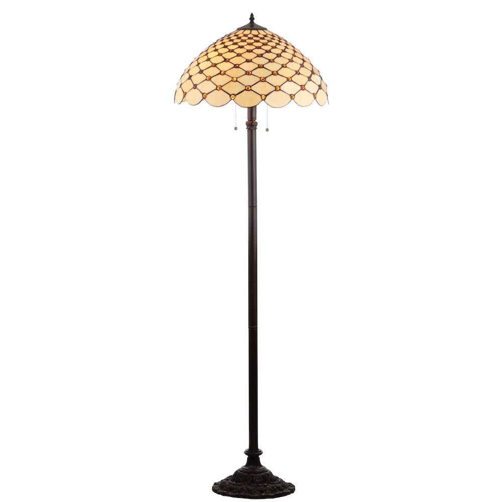 Lee Tiffany Style Led Floor Lamp. Picture 1