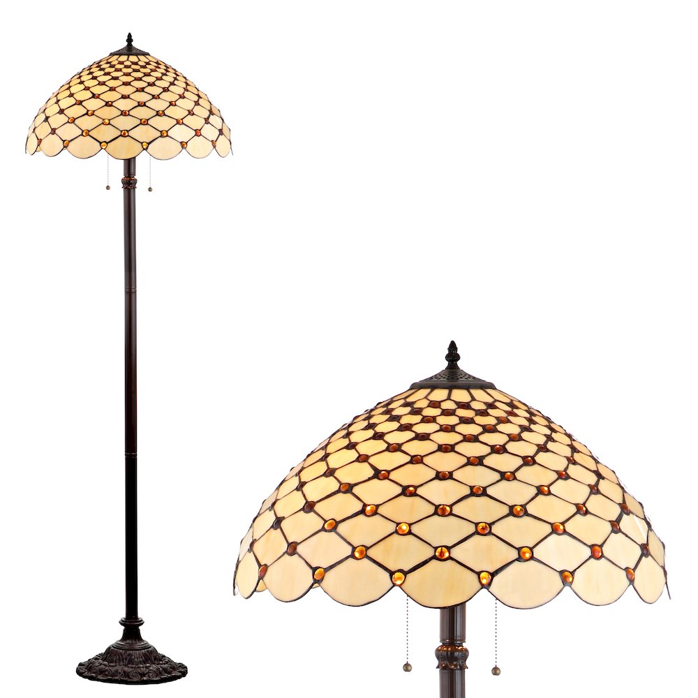 Lee Tiffany Style Led Floor Lamp. Picture 4