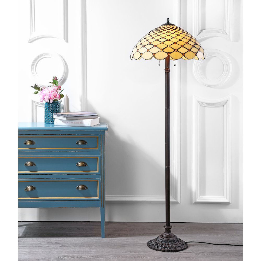 Lee Tiffany Style Led Floor Lamp. Picture 5