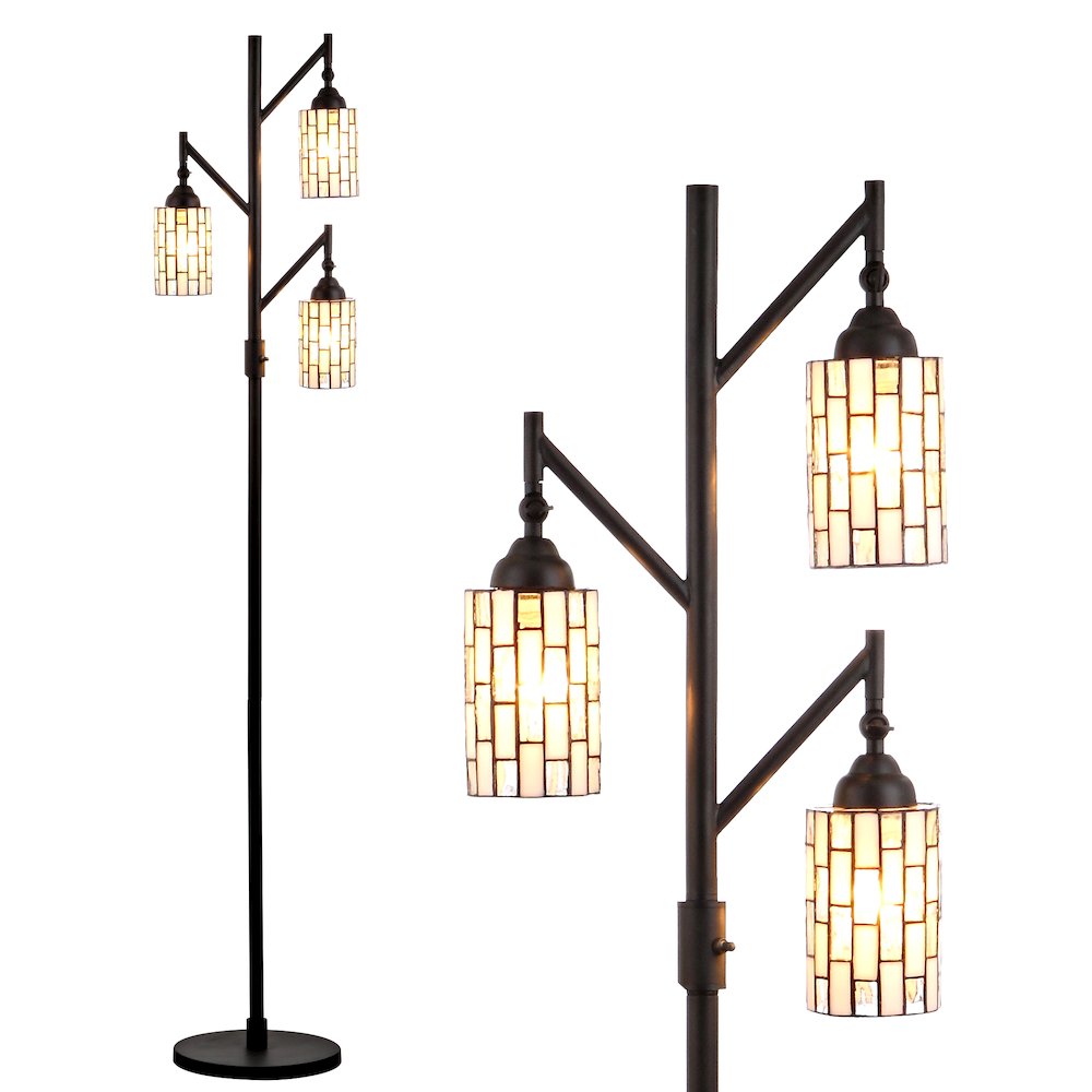 Lewis Tiffany Style Multi Light Led Floor Lamp. Picture 4