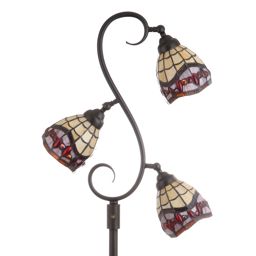 Walker Tiffany Style Multi Light Led Floor Lamp. Picture 8