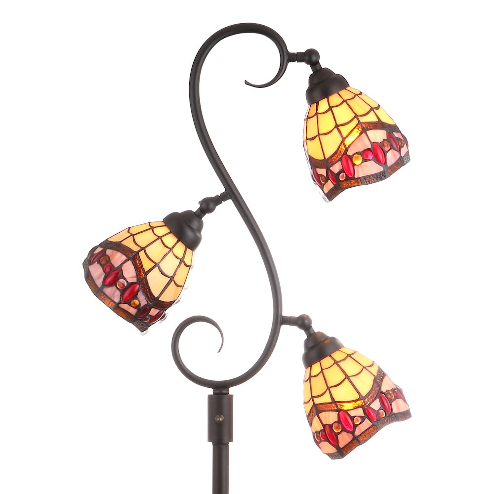 Walker Tiffany Style Multi Light Led Floor Lamp. Picture 7