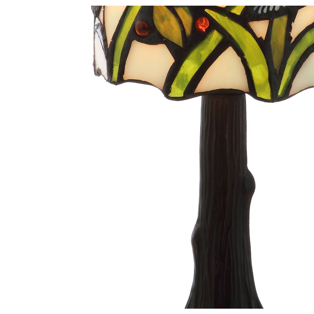 Hummingbird Tiffany Style Led Table Lamp. Picture 3