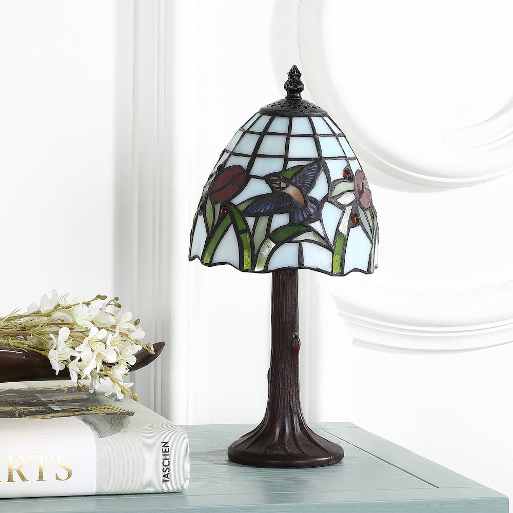 Hummingbird Tiffany Style Led Table Lamp. Picture 6