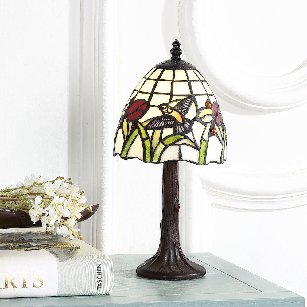 Hummingbird Tiffany Style Led Table Lamp. Picture 5