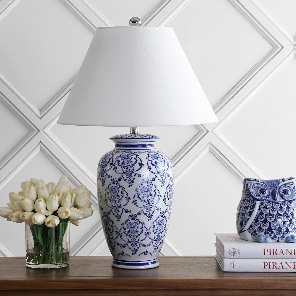 Juliana Chinoiserie Ceramic Led Table Lamp. Picture 6