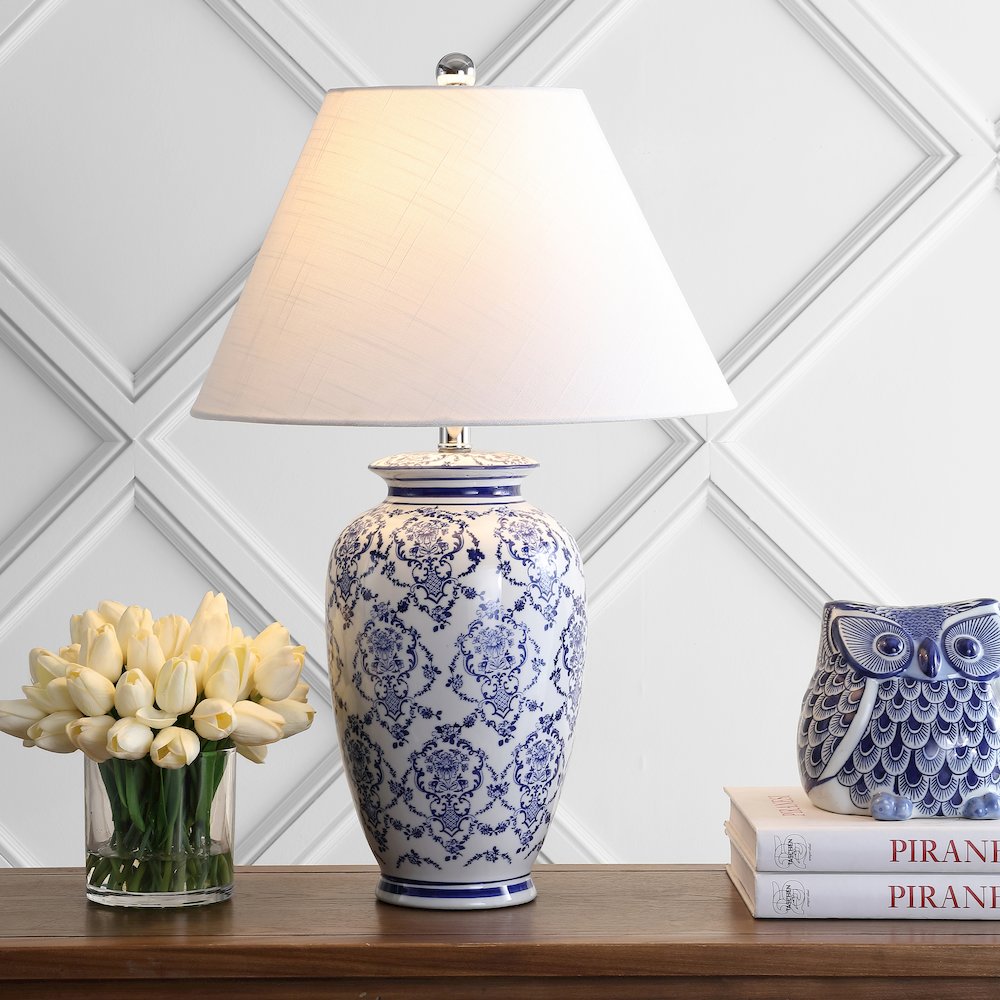 Juliana Chinoiserie Ceramic Led Table Lamp. Picture 5