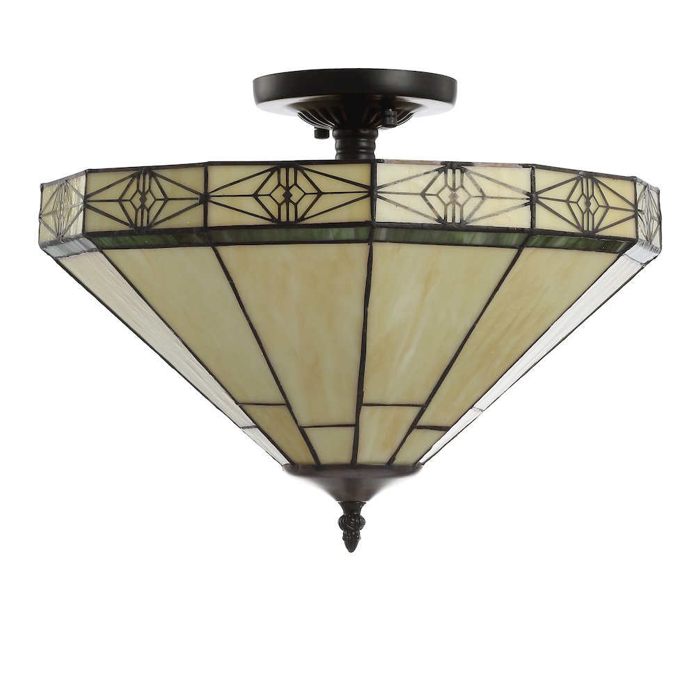 Jasmine Tiffany Style Glassmetal Led Semi. Picture 2
