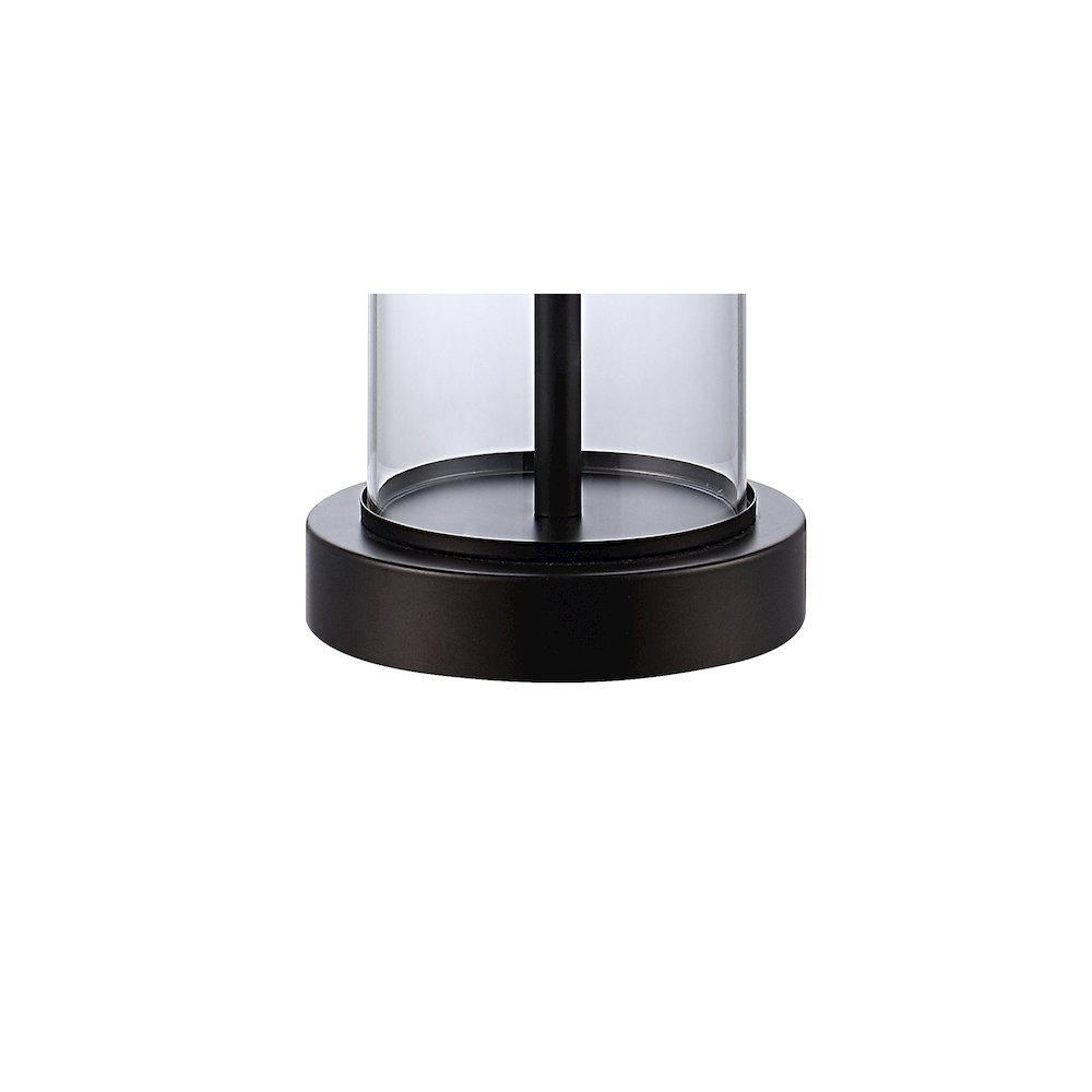 Abner Glass Modern Contemporary Usb Charging Led Table Lamp (Set Of 2). Picture 4