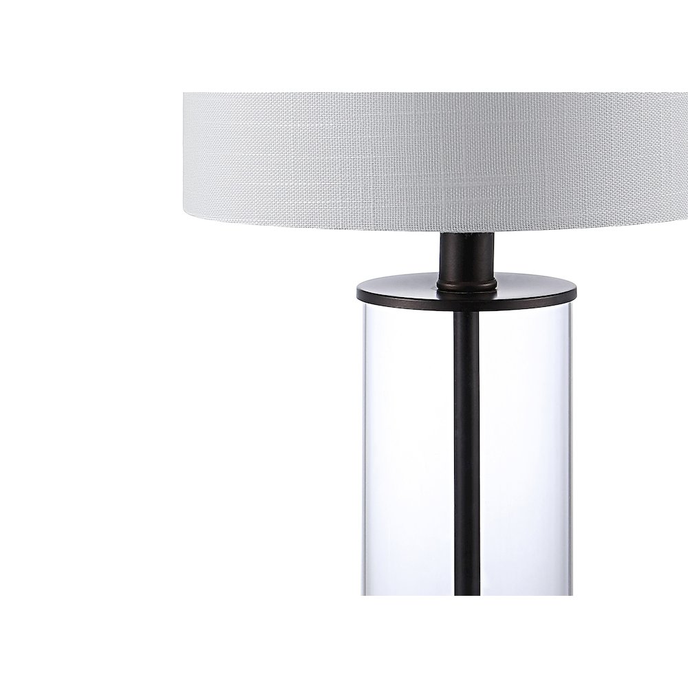 Abner Glass Modern Contemporary Usb Charging Led Table Lamp (Set Of 2). Picture 3