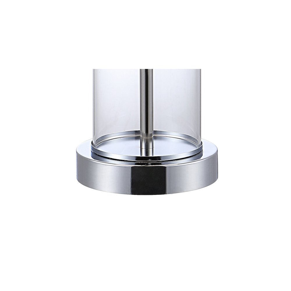 Abner Glass Modern Contemporary Usb Charging Led Table Lamp (Set Of 2). Picture 4