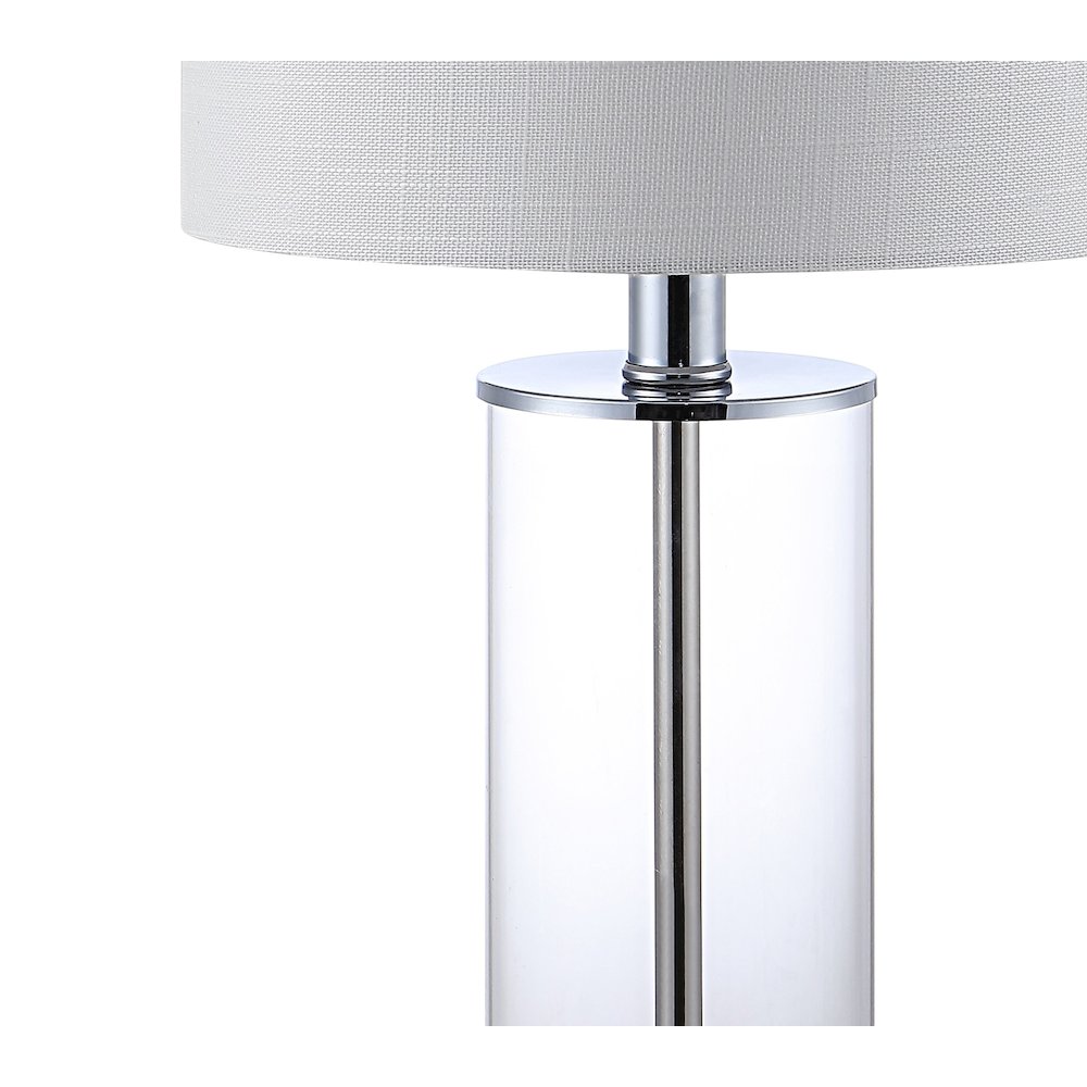 Abner Glass Modern Contemporary Usb Charging Led Table Lamp (Set Of 2). Picture 3