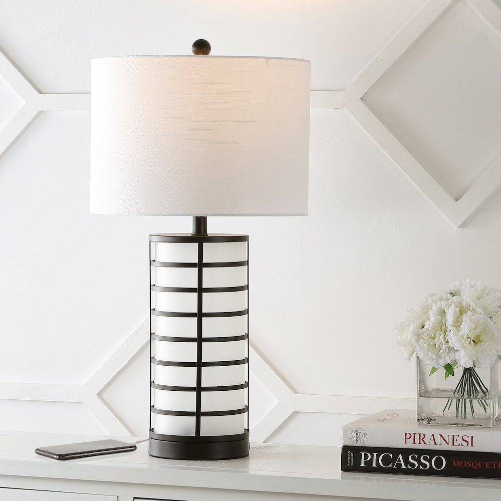 Jayce Modern Industrial Iron Nightlight Led Table Lamp. Picture 6