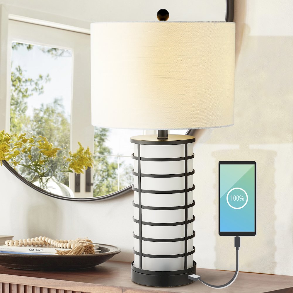 Jayce Modern Industrial Iron Nightlight Led Table Lamp. Picture 7