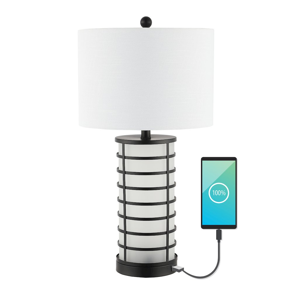 Jayce Modern Industrial Iron Nightlight Led Table Lamp. Picture 1