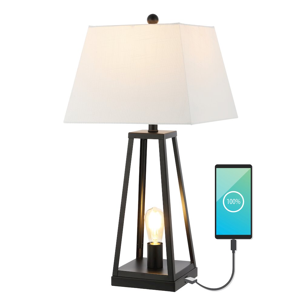 Waylon Classic Industrial Iron Nightlight Led Table Lamp. Picture 5