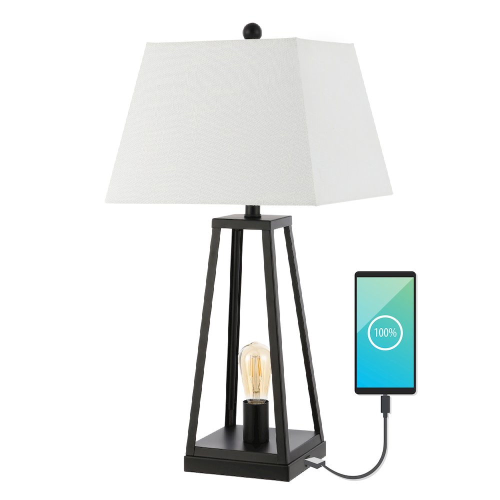 Waylon Classic Industrial Iron Nightlight Led Table Lamp. Picture 1