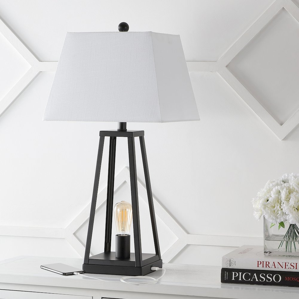Waylon Classic Industrial Iron Nightlight Led Table Lamp. Picture 4