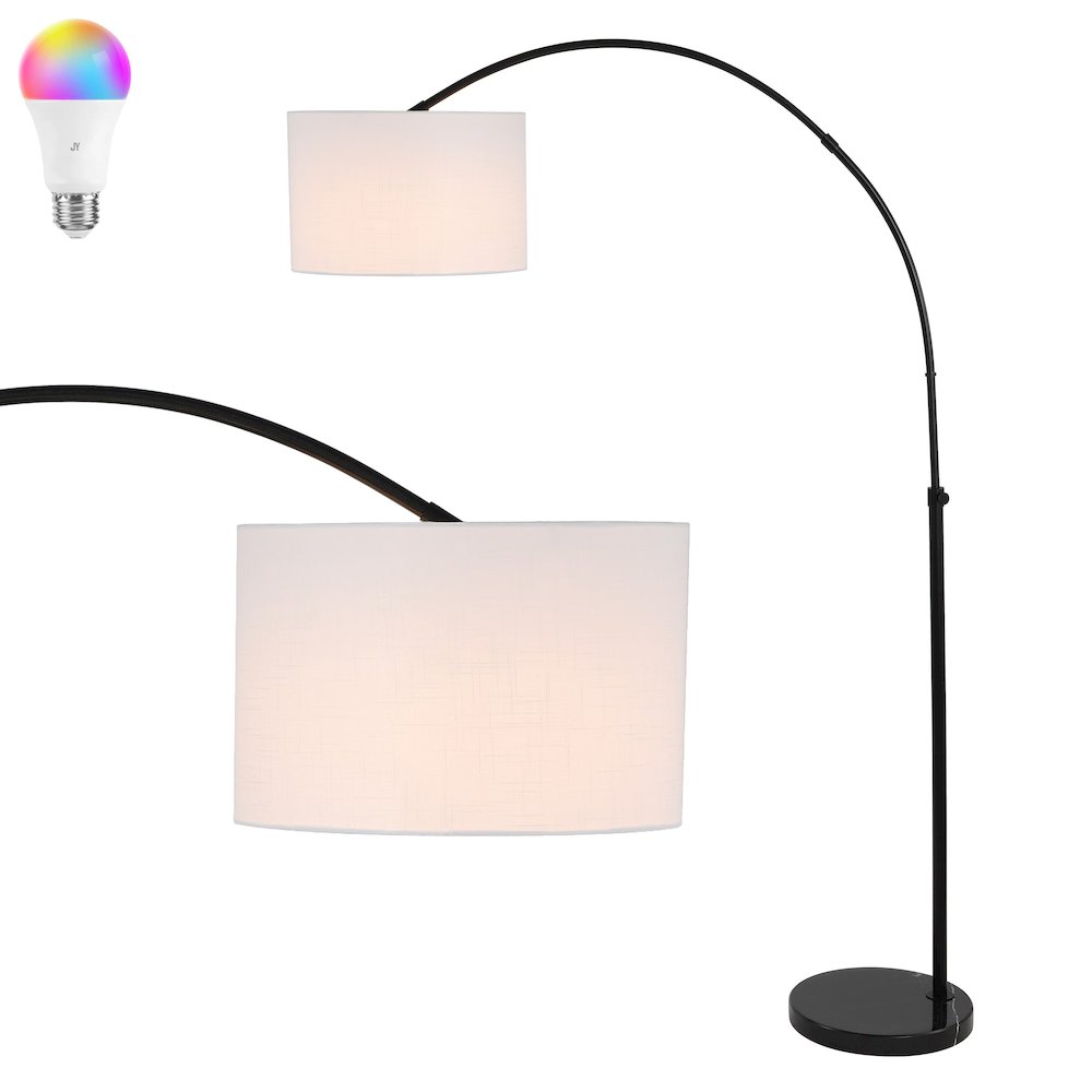 Collier Industrial Vintage Head And Height Adjustable Iron Led Arc Floor Lamp. Picture 4