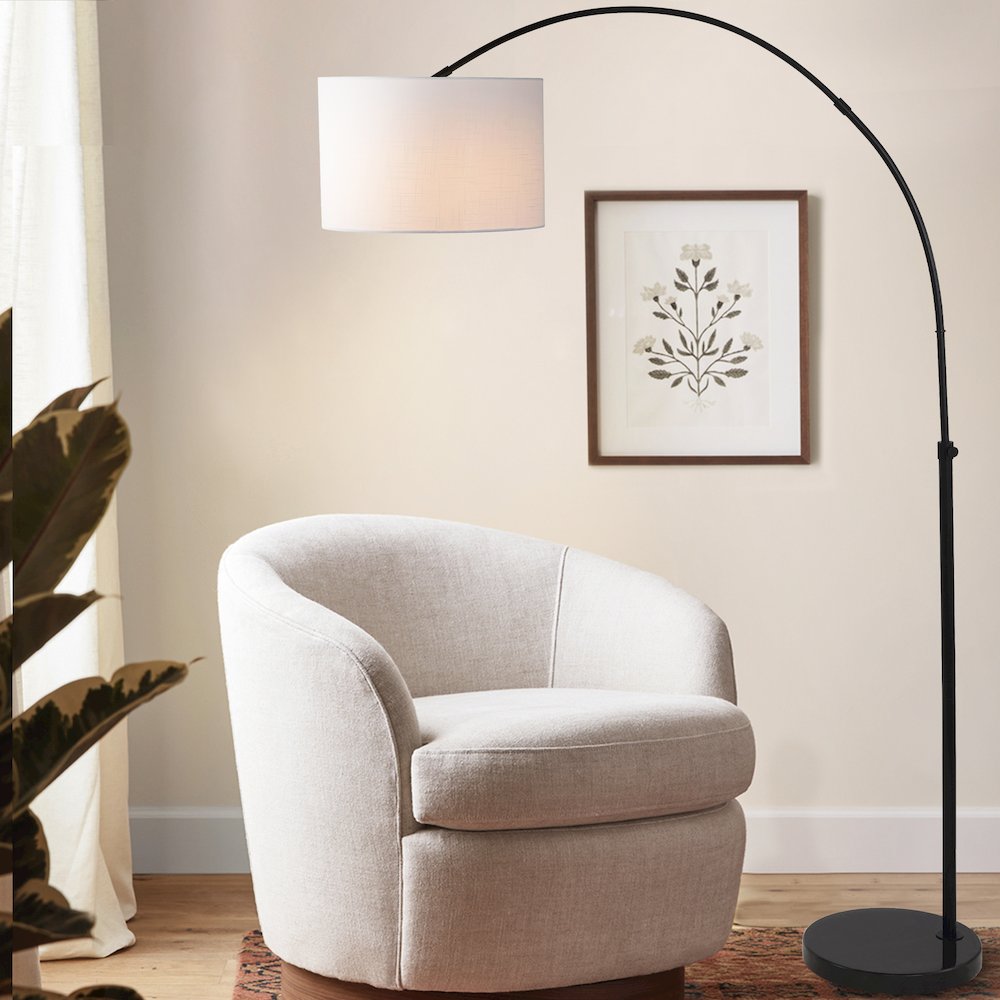 Collier Industrial Vintage Head And Height Adjustable Iron Led Arc Floor Lamp. Picture 6