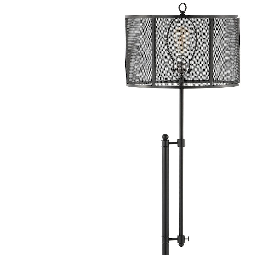 Noah Modern Industrial Iron Height Adjustable Led Floor Lamp. Picture 3