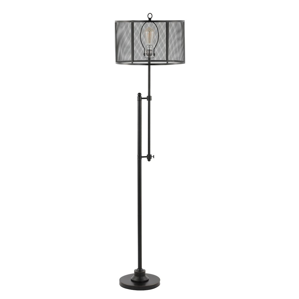 Noah Modern Industrial Iron Height Adjustable Led Floor Lamp. Picture 2