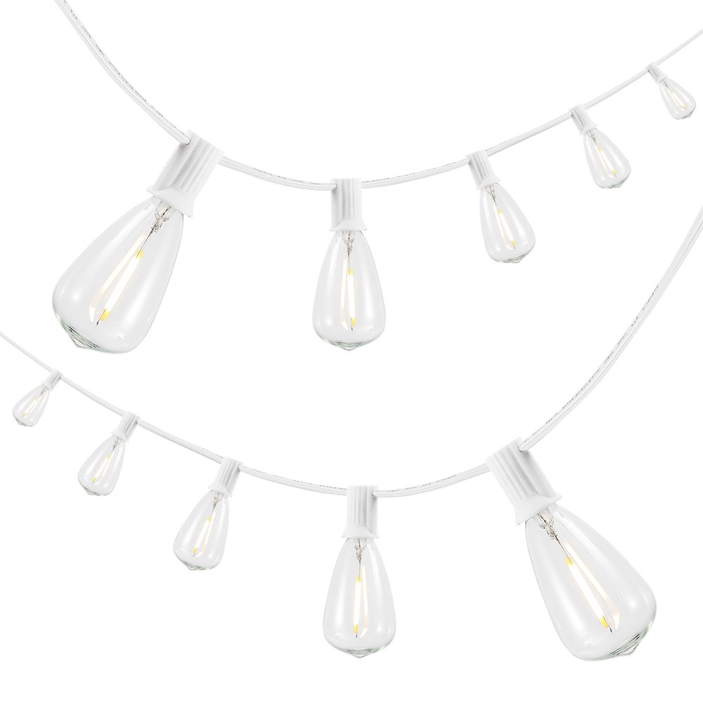 Incandescent C7 Bulb String Lights, White. Picture 1