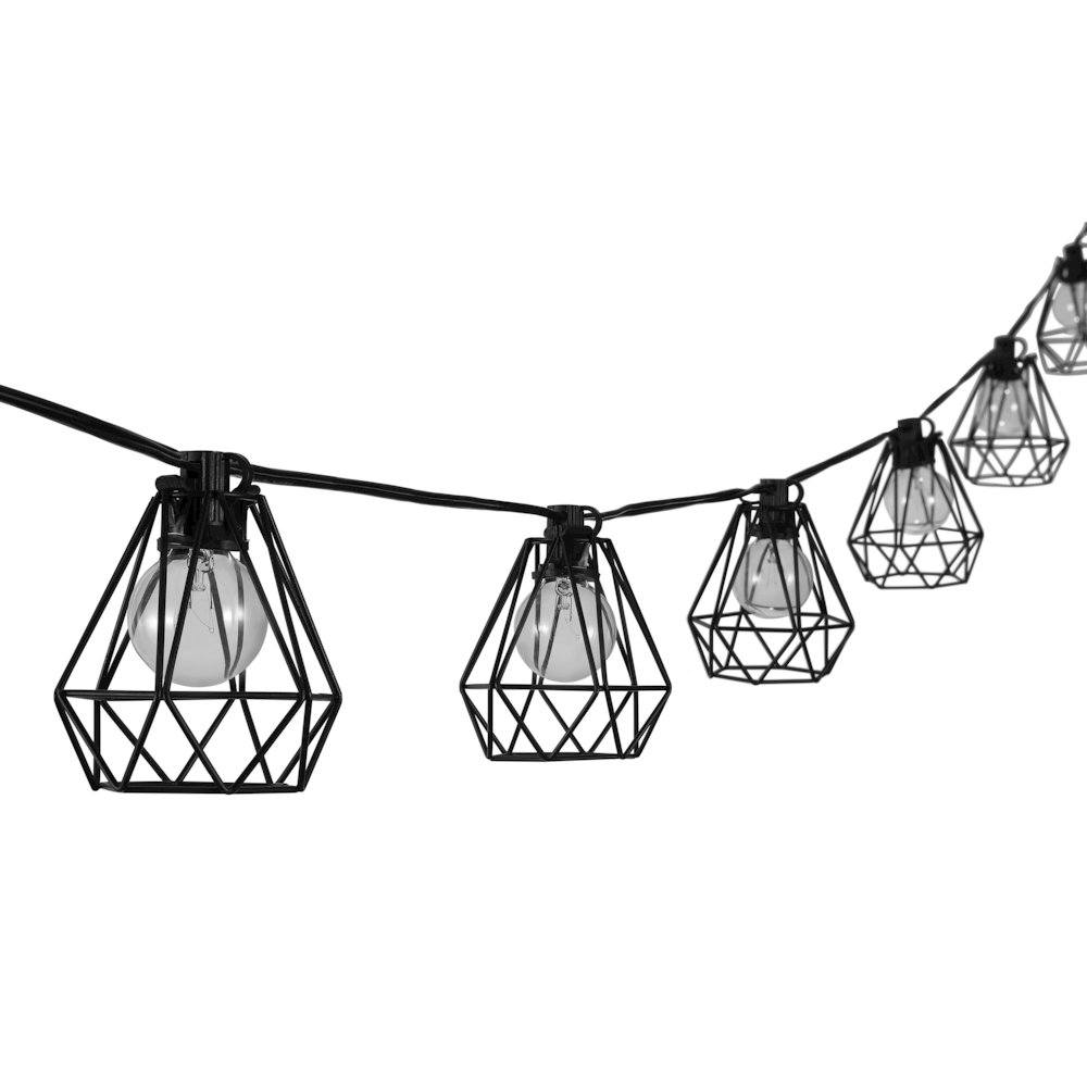 Transitional Incandescent G Diamond Cage String Lights. Picture 2