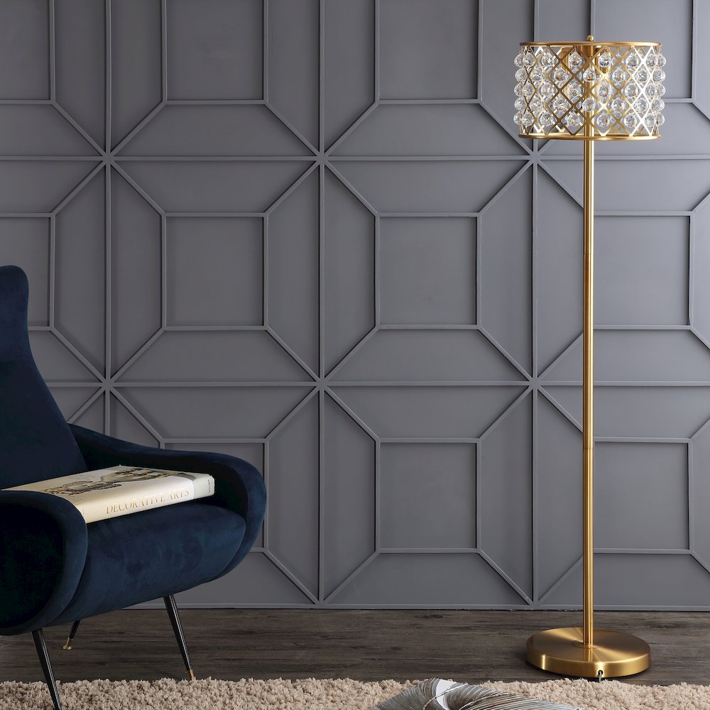 Elizabeth Crystal/Metal Led Floor Lamp. Picture 10