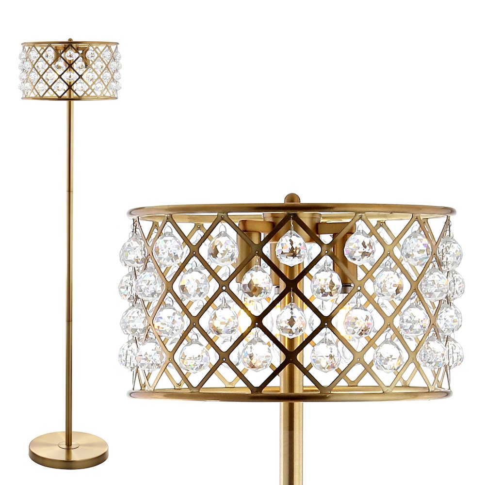Elizabeth Crystal/Metal Led Floor Lamp. Picture 6