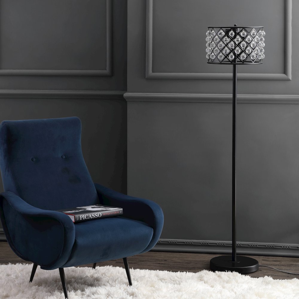 Elizabeth Crystal/Metal Led Floor Lamp. Picture 8