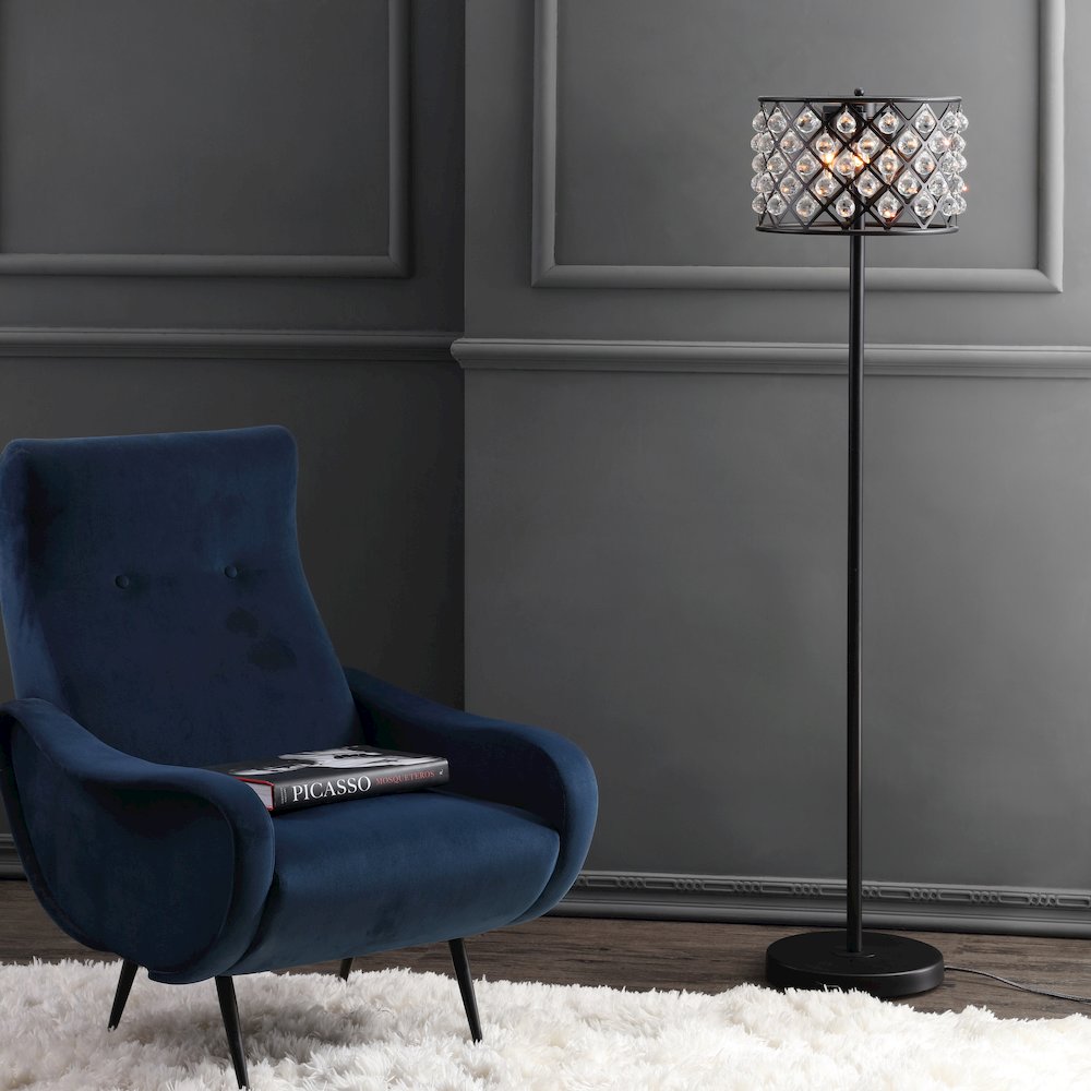 Elizabeth Crystal/Metal Led Floor Lamp. Picture 7
