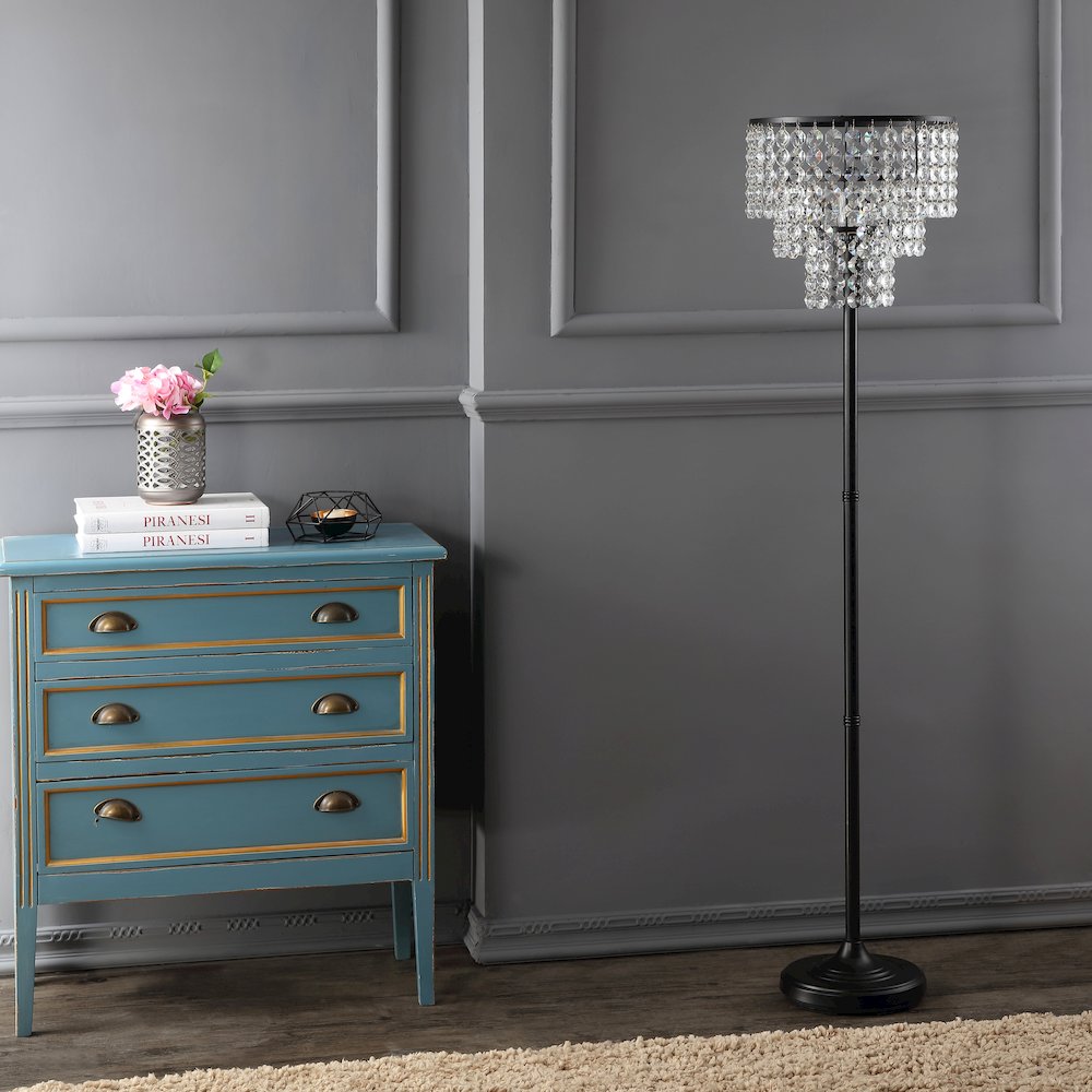 Juliette Crystal/Metal Floor Lamp. Picture 8