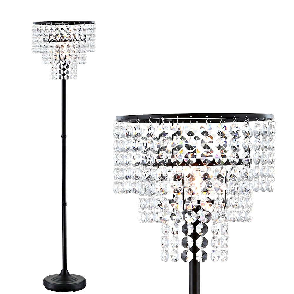 Juliette Crystal/Metal Floor Lamp. Picture 6