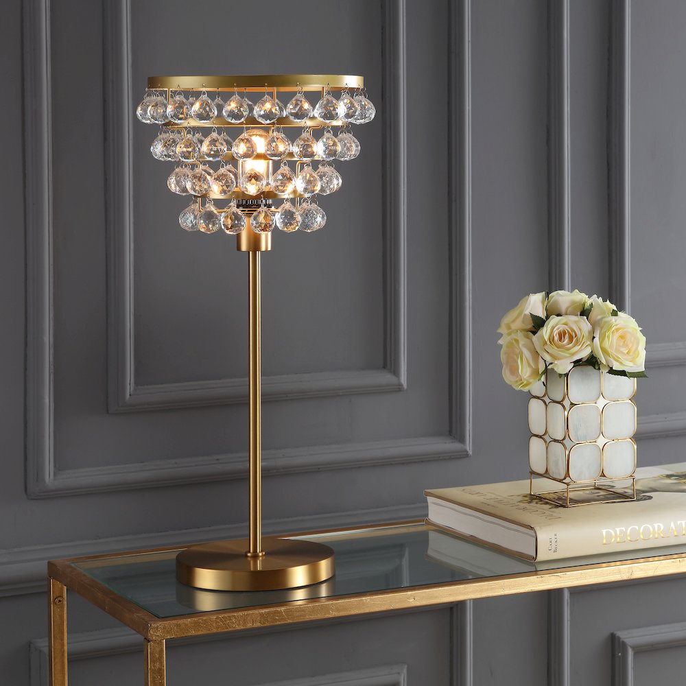 Buckingham Crystal/Metal Table Lamp. Picture 8