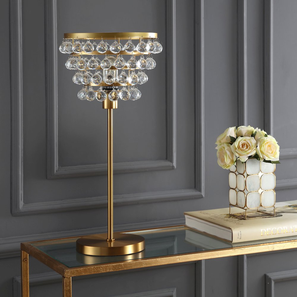 Buckingham Crystal/Metal Table Lamp. Picture 7