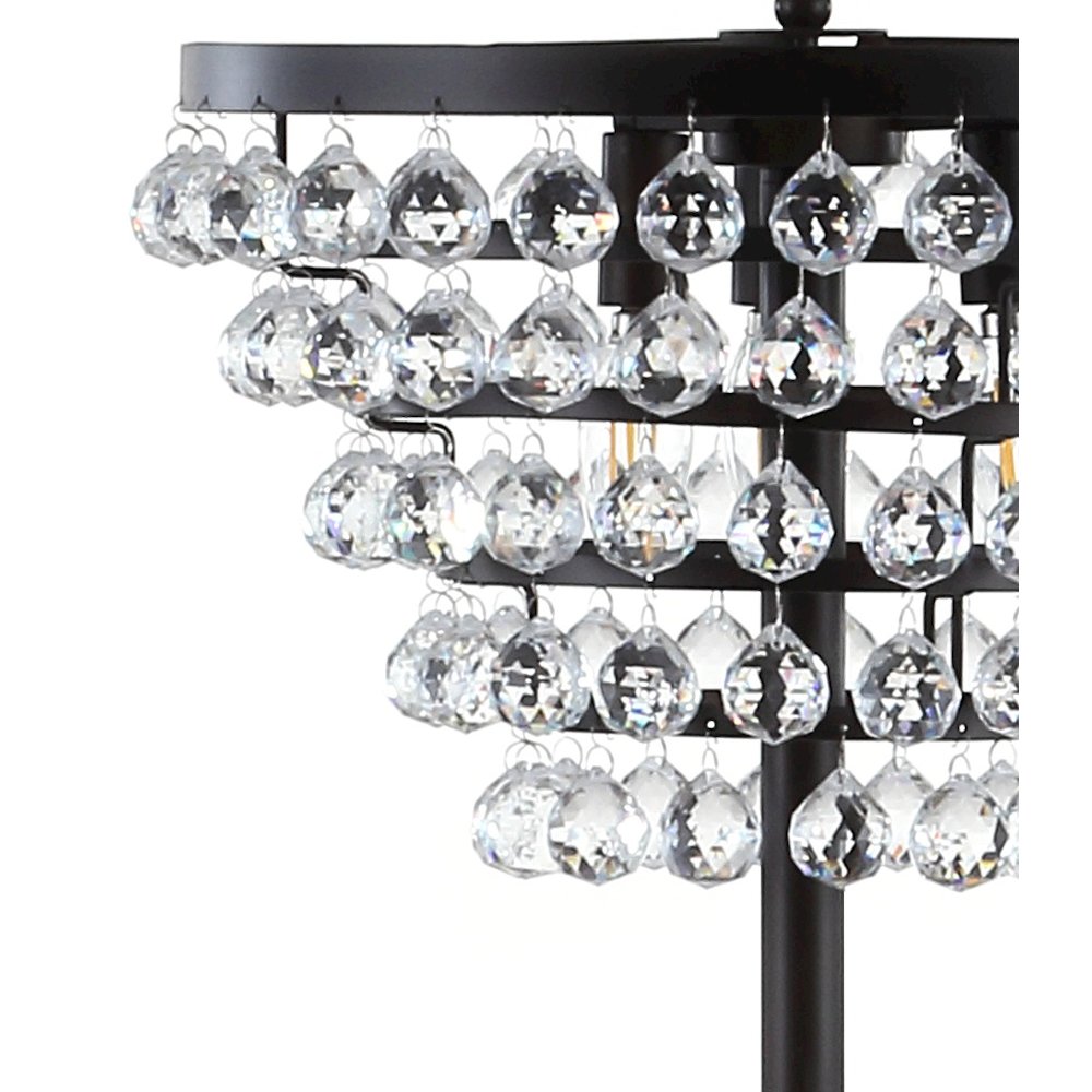 Jemma Crystal/Metal Led Floor Lamp. Picture 4