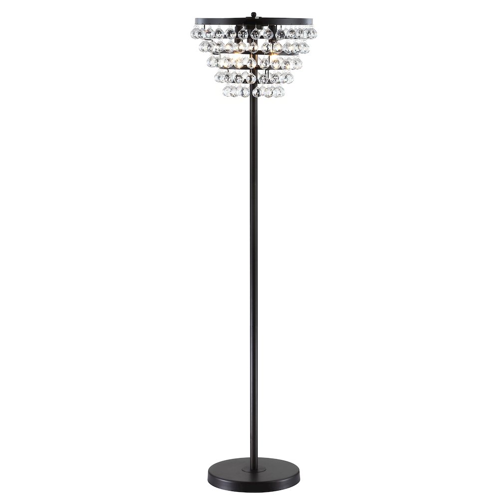Jemma Crystal/Metal Led Floor Lamp. Picture 1