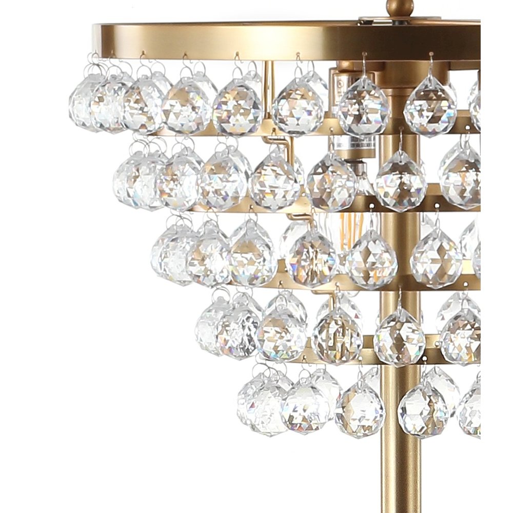 Jemma Crystal/Metal Led Floor Lamp. Picture 4