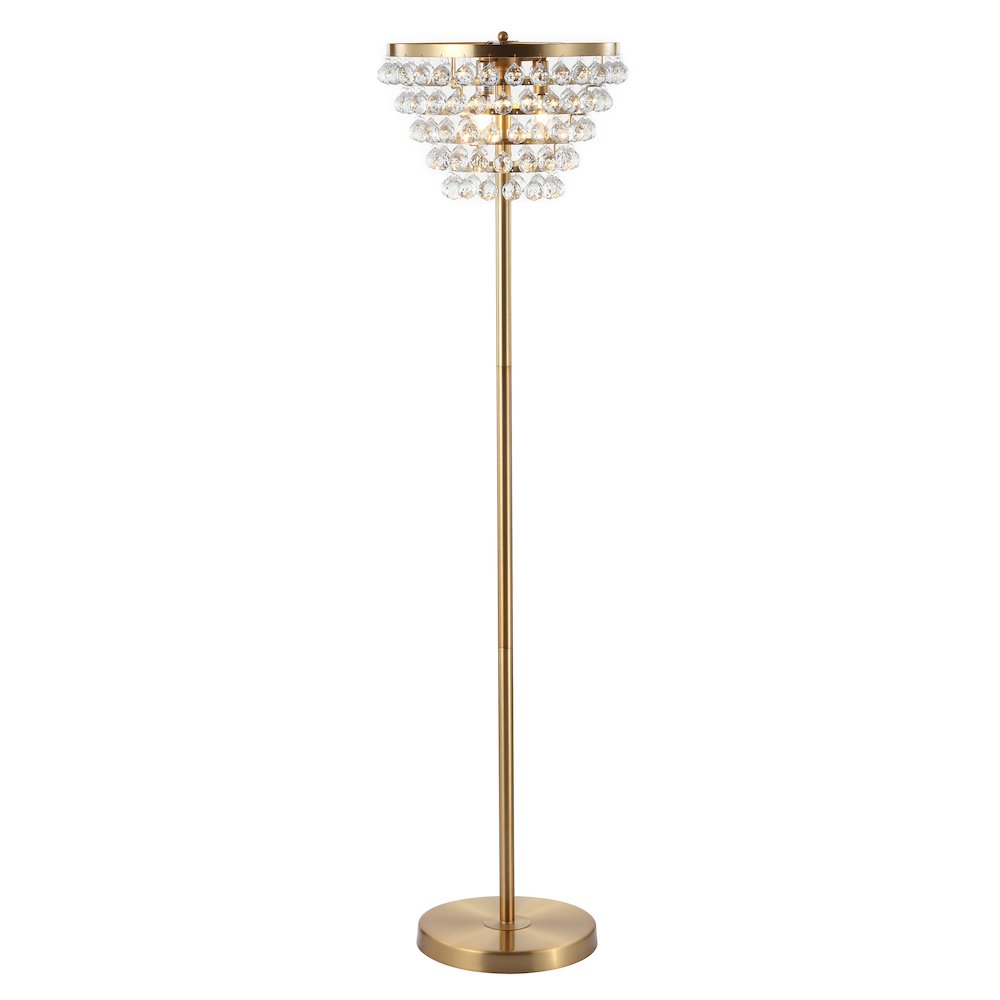 Jemma Crystal/Metal Led Floor Lamp. Picture 1